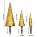 Cone Conical Drill Bit Hex 1/4" Shank